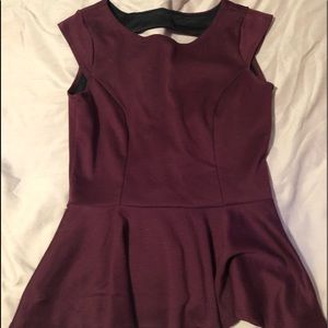 charlotte rousse maroon tank open back